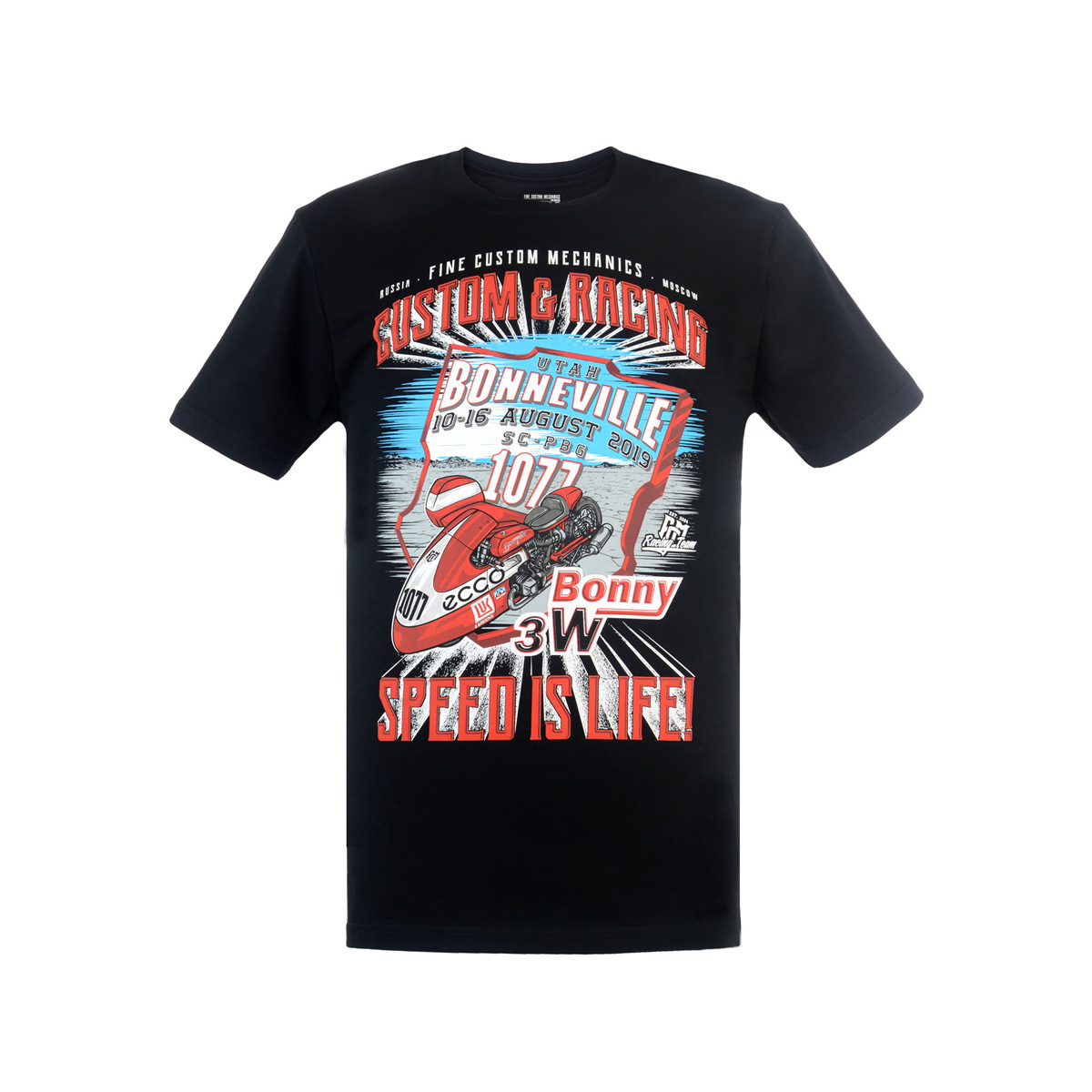 Футболка ECCO  Futb12Bonneville-0219/черный