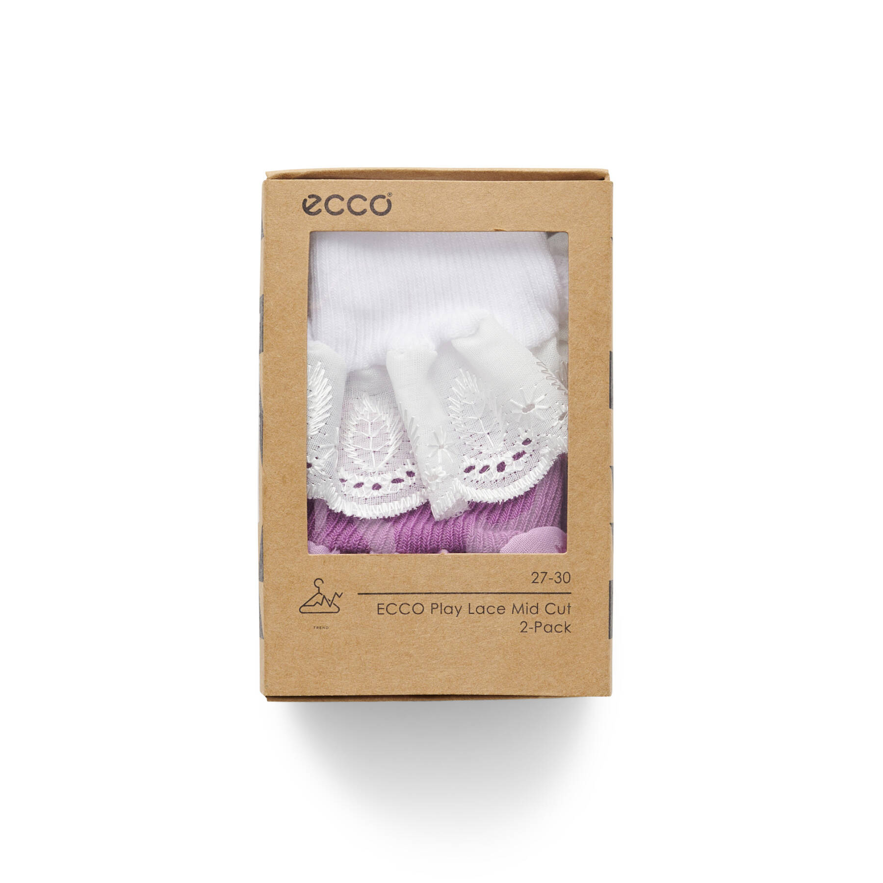 Носки (комплект из 2 пар) ECCO Play Lace Ankle-Cut 2-Pack 9085604/91168