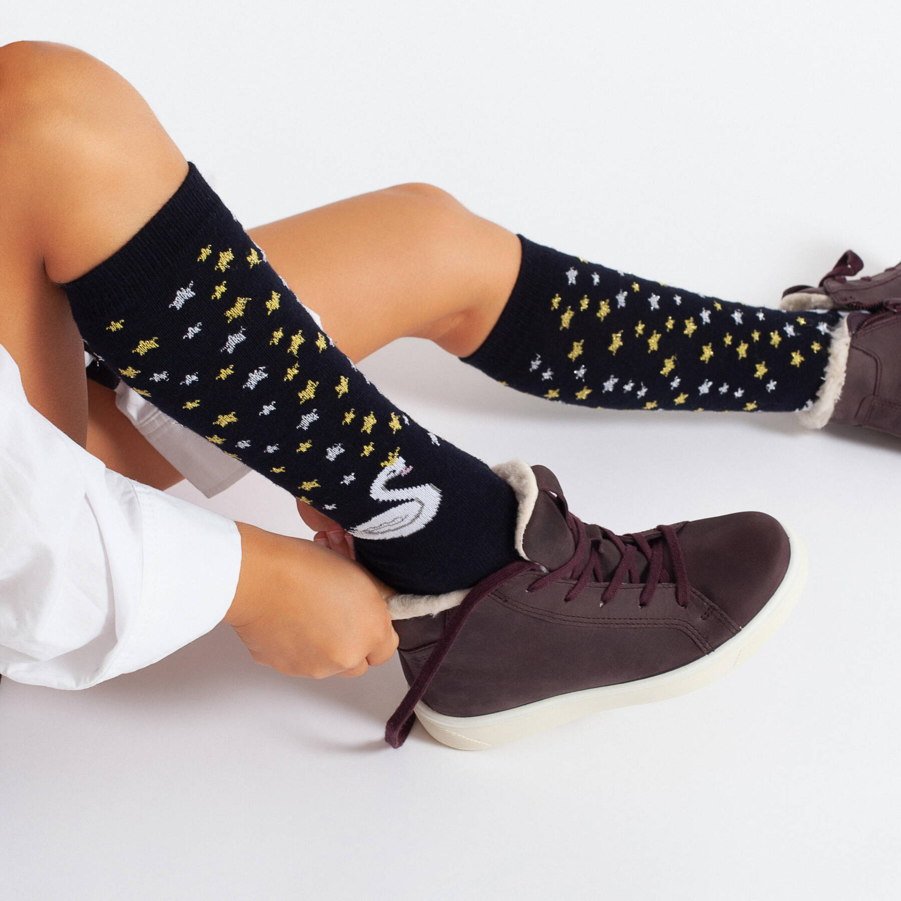 Носки ECCO Play Swan Long-cut 9085640/90776