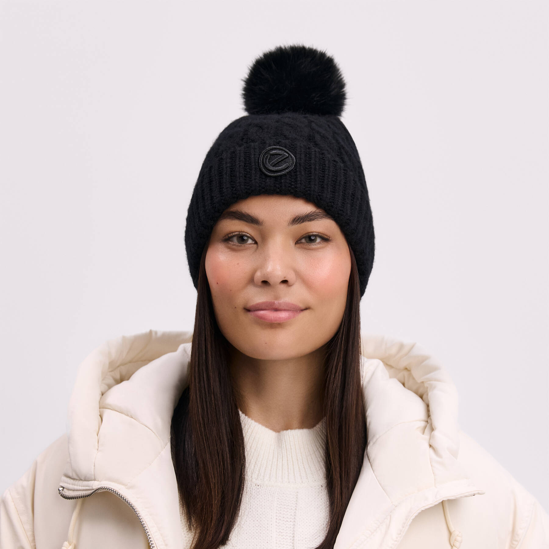 Шапка ECCO Pattern pompon Beanie 9093003/00101