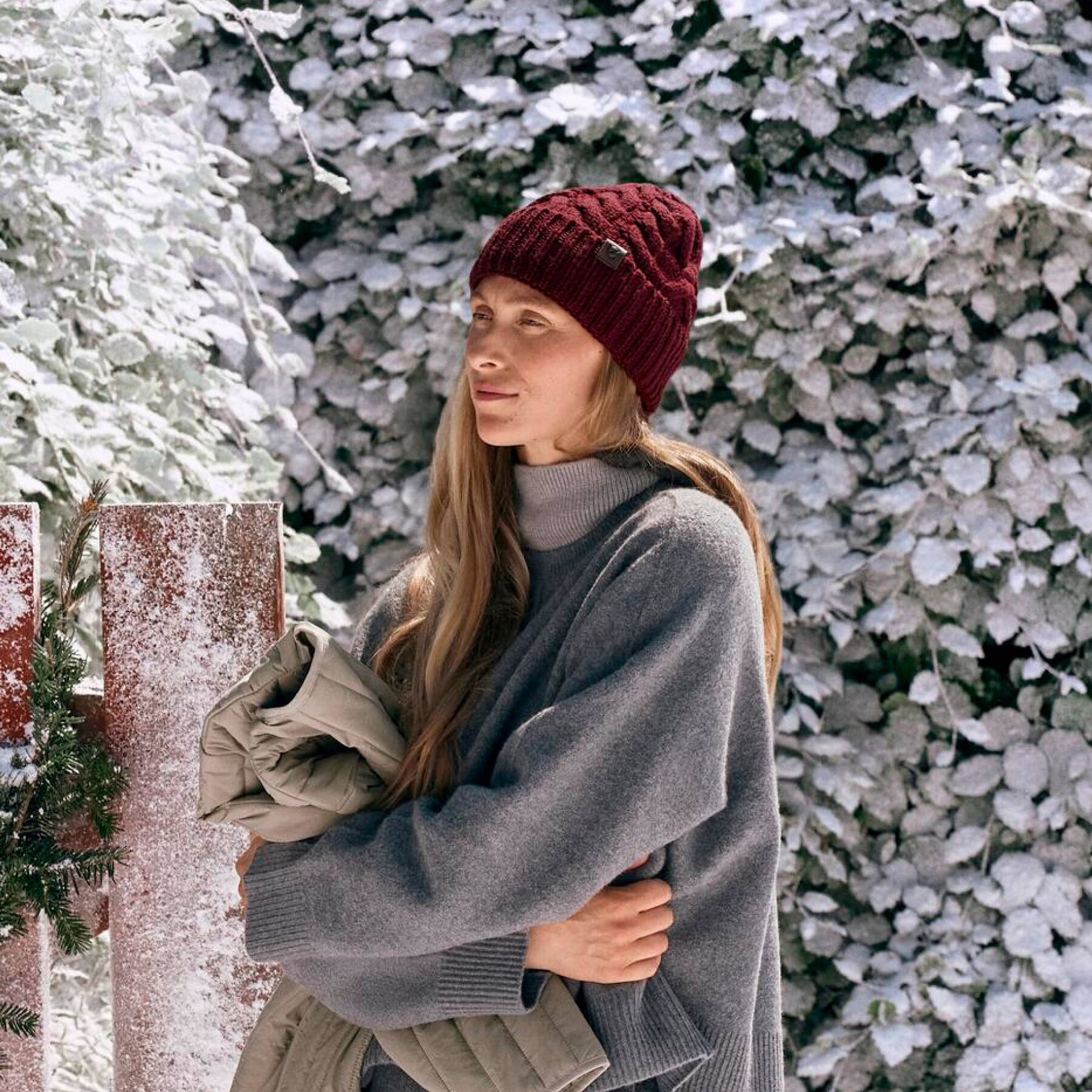 Шапка ECCO Chunky Cableknit Beanie 9099008/91523