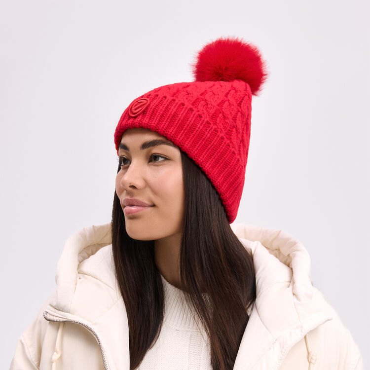 Шапка ECCO Pattern pompon Beanie 9093003/91488